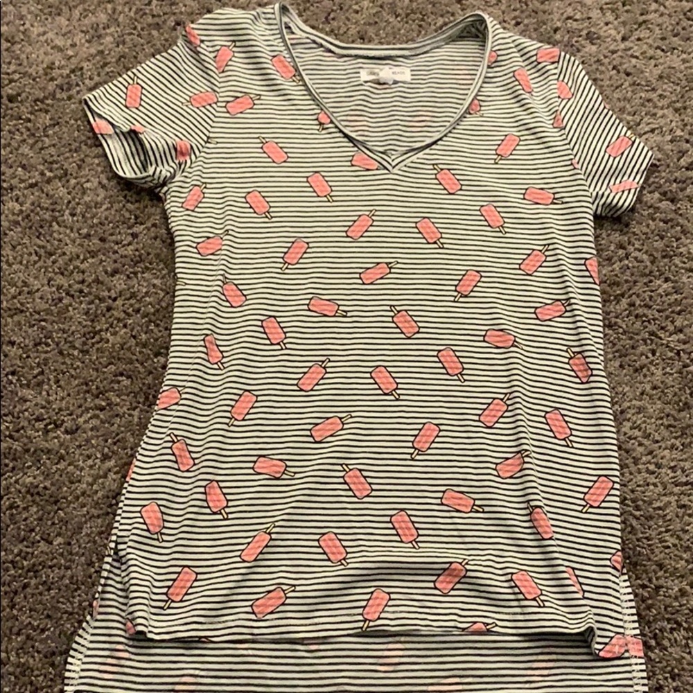 Grayson Threads Black & White Popsicle V-Neck Tee